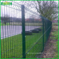 New design green coated welded wire mesh fence manufacture